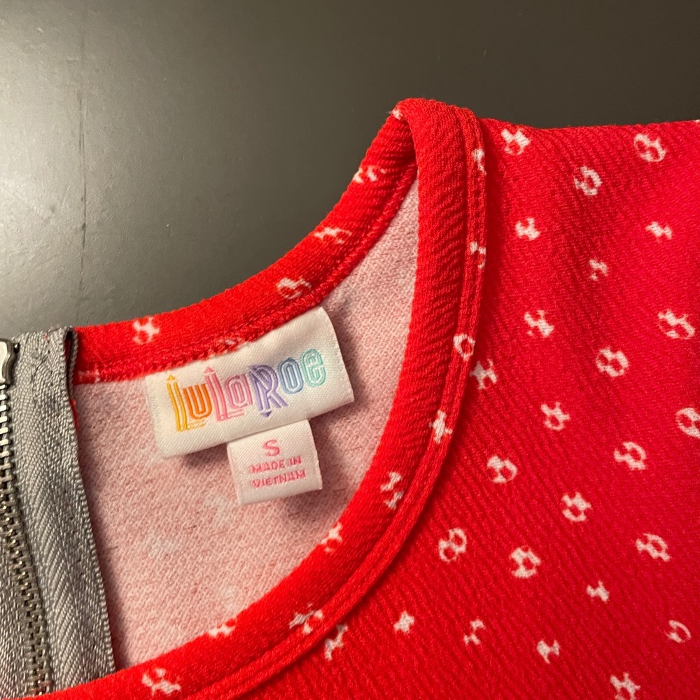 LulaRoe Red Small Dress (worn once)